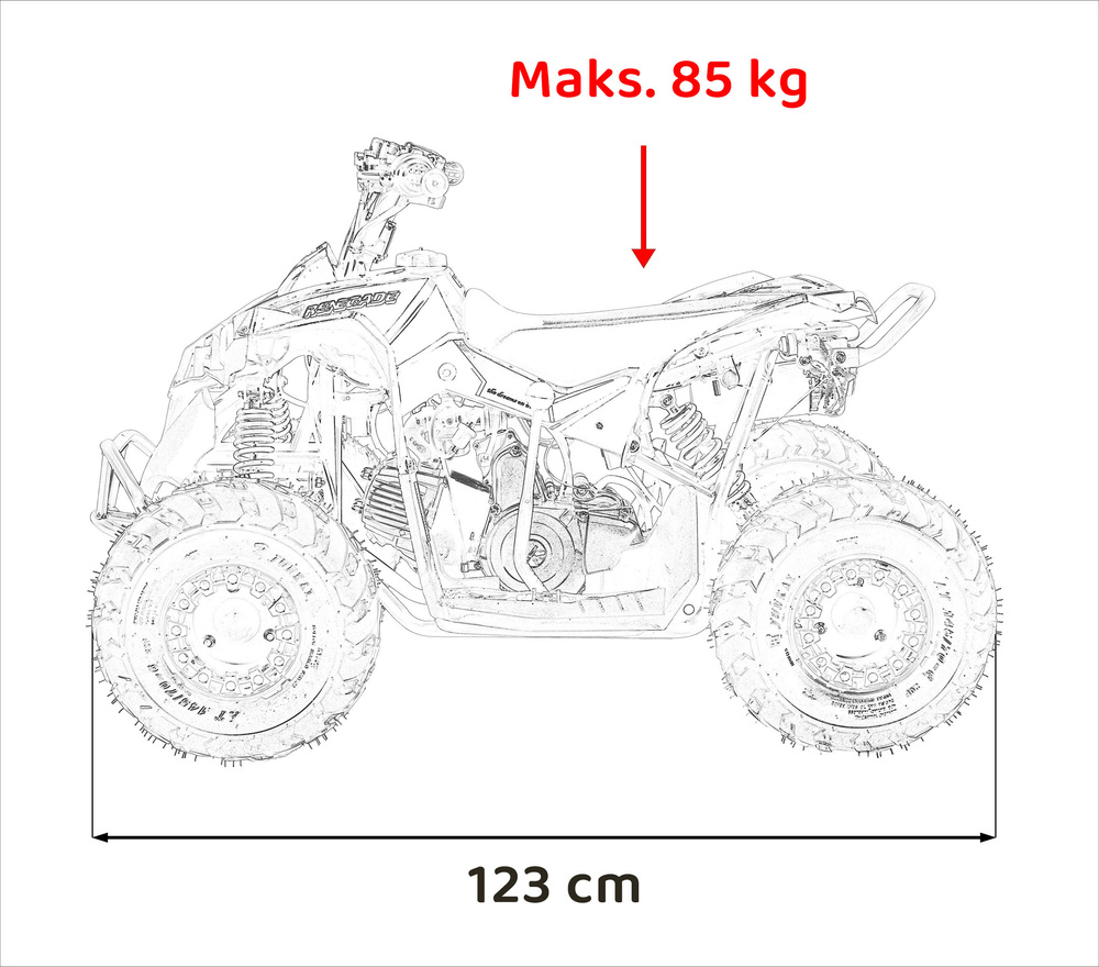Pojazd Quad Spalinowy RENEGADE HIPERFECT 110CC Niebieski
