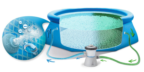 Basen rozporowy 305 x 76 cm INTEX 28122 + Pompa + pokrywa