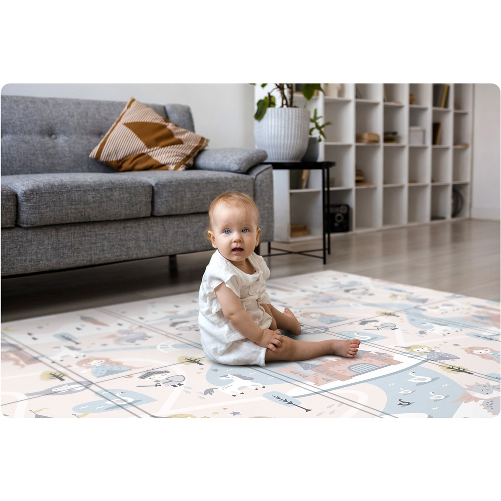 Mata piankowa edukacyjna składana 200 x 180 x 1 cm