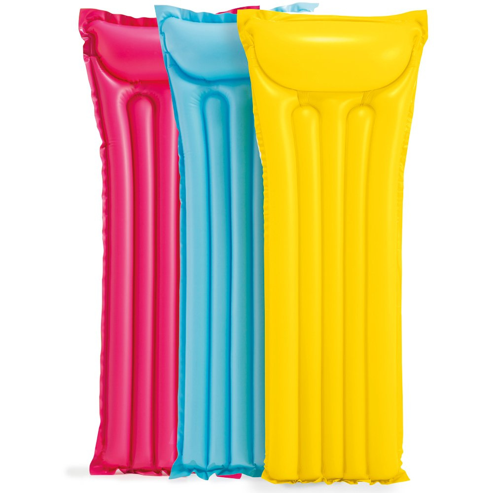 Żółty materac do pływania basen plażowy 183 x 69 cm INTEX 59703