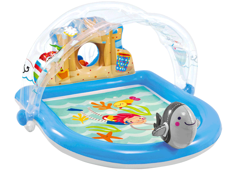 Plac zabaw tęcza + fontanna INTEX 57421