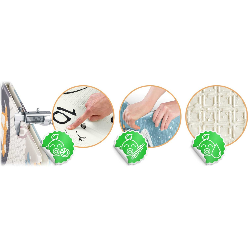 Mata piankowa edukacyjna składana 200 x 180 x 1 cm