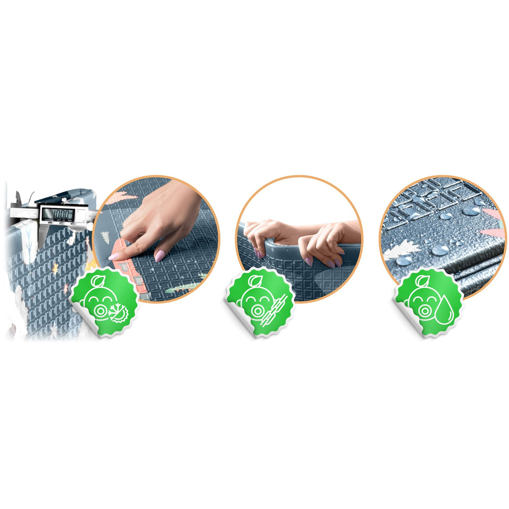 Mata piankowa edukacyjna składana 200 x 180 x 1 cm