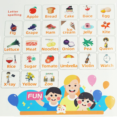 Drewniana układanka litery alfabet puzzle tetris