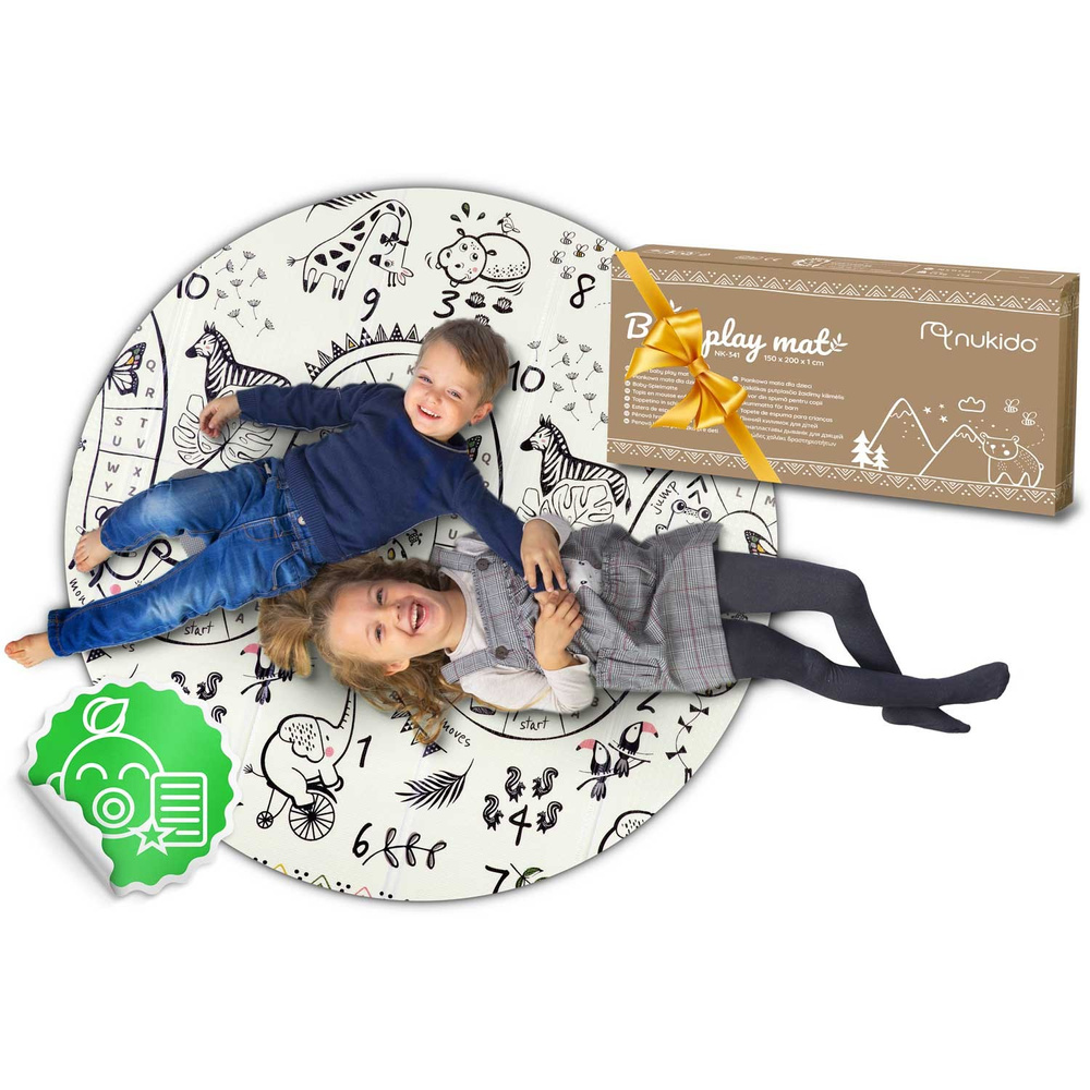 Mata piankowa edukacyjna składana 200 x 180 x 1 cm