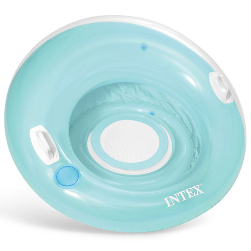 Dmuchany fotel plażowy z uchwytami na napoje 119 cm Intex 58883 
