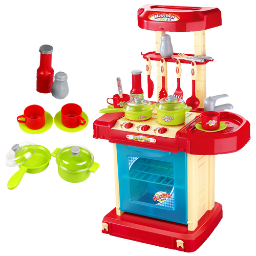 Kuchnia składana walizka akcesoria 18 el. Mały Kucharz 