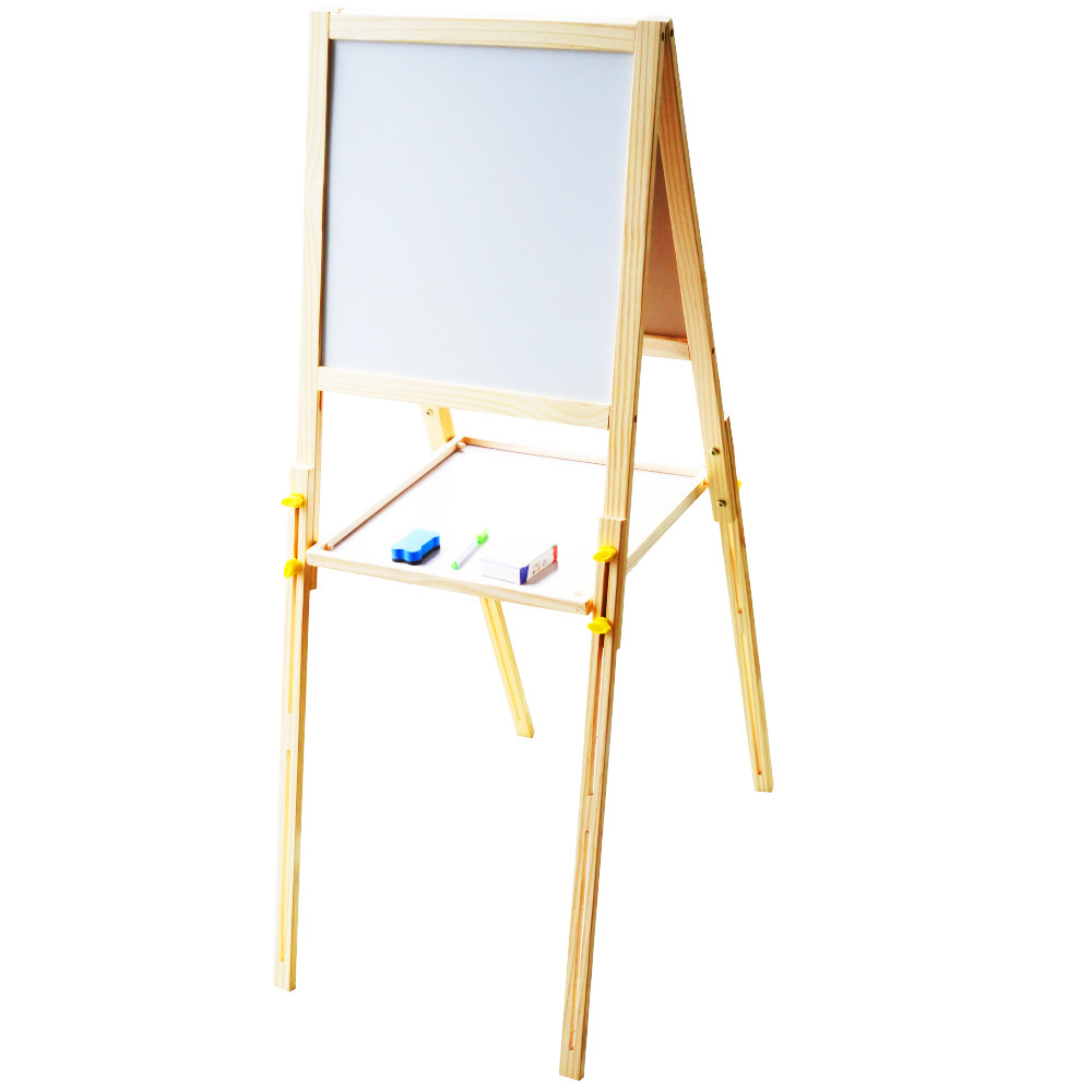 2w1 Dwustronna tablica  magnetyczna kredowa drewniana duża