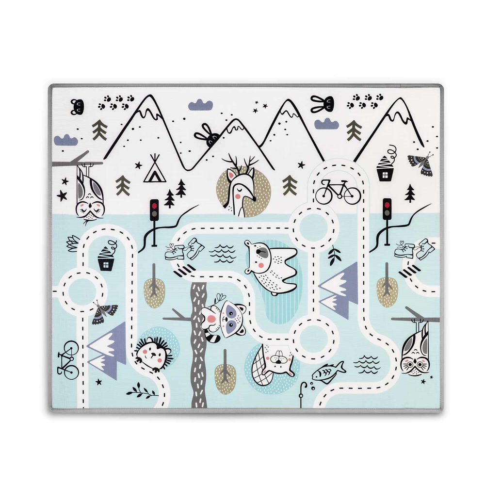 Mata piankowa edukacyjna zwijana 180 x 150 x 1,5 cm