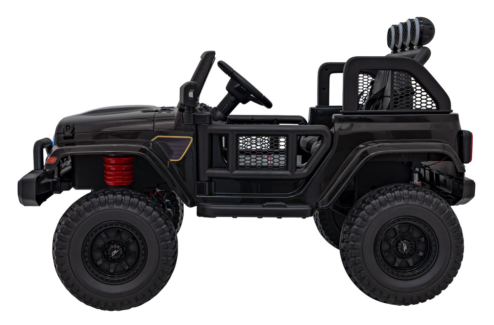 Auto terenowe OFF-ROAD 3.0 dla dzieci Czarny + Pilot + Wolny Start + Pasy + Audio LED