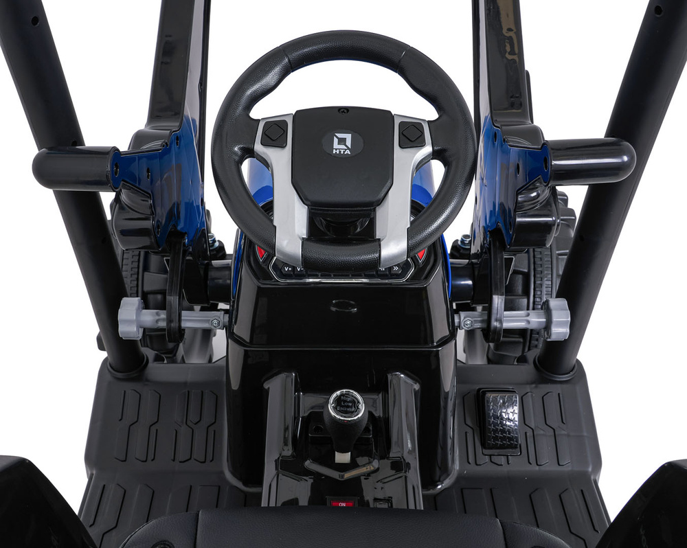 Pojazd MEGA Traktor D68 Z Przyczepką Niebieski