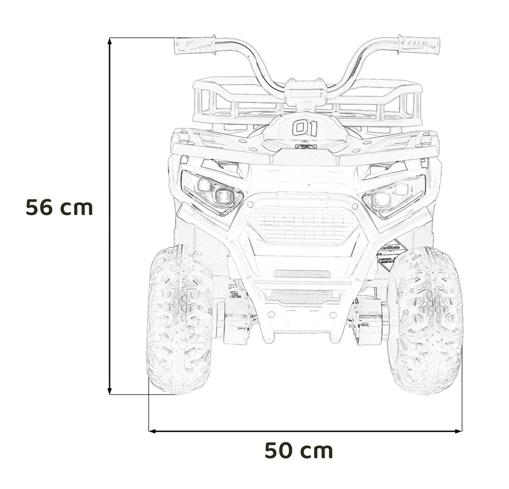 Pojazd Quad ATV Robust 01 Czarny