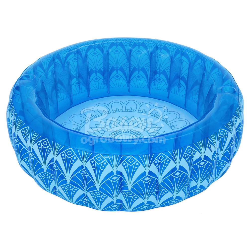 Bestway Dmuchany basen BOHEMIAN BLUE + 2 uchwyty na kubek 168x53cm 54479