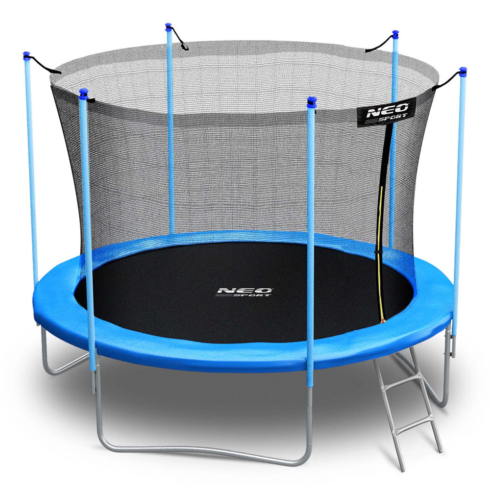 Trampolina ogrodowa 8ft/252cm siatka wewnętrzna i drabinką