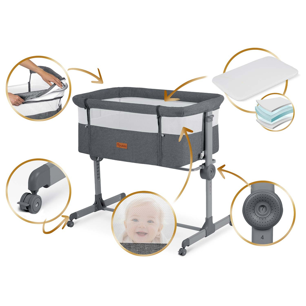 Łóżeczko dziecięce składane turystyczne dostawka 