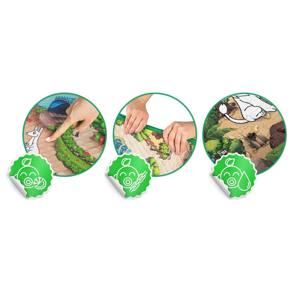 Zwijana mata edukacyjna do kolorowania 120 x 92 cm z mazakiem GRATIS