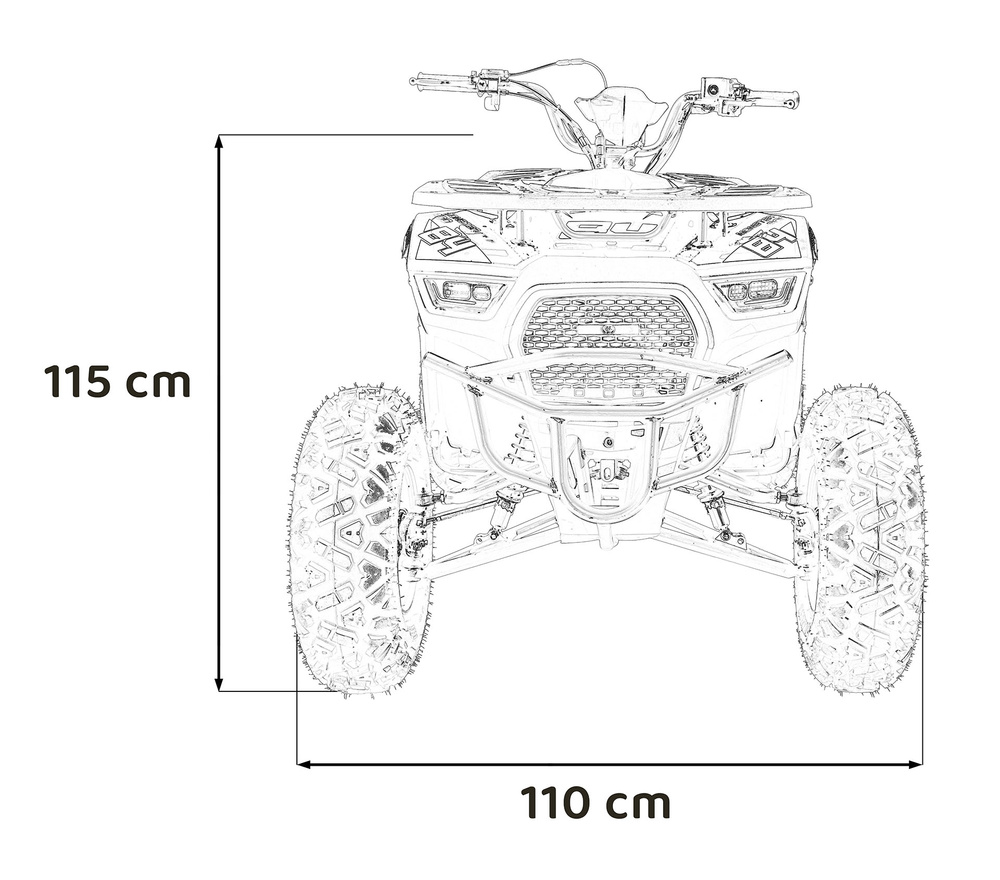 Pojazd Quad Spalinowy 200CC MONSTER Niebieski