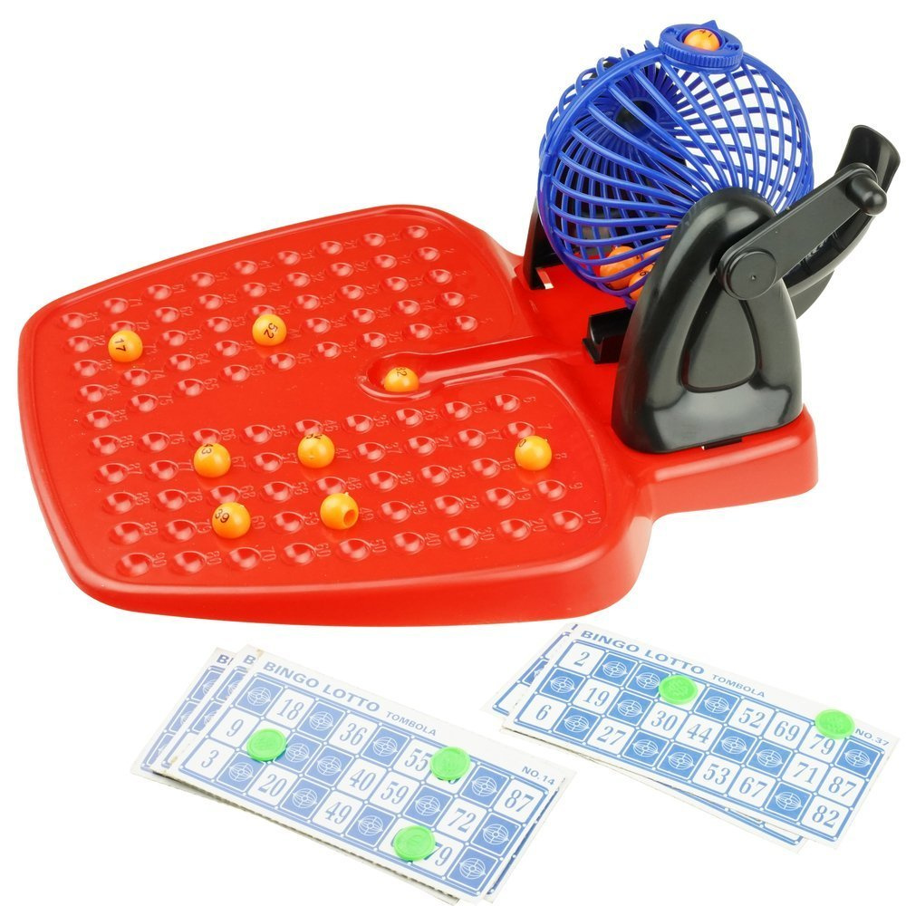 Gra edukacyjna Bingo Lotto maszyna losująca Zabawa Rodzinna 