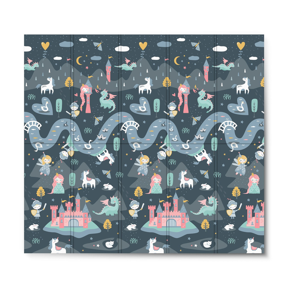 Mata piankowa edukacyjna składana 200 x 180 x 1 cm