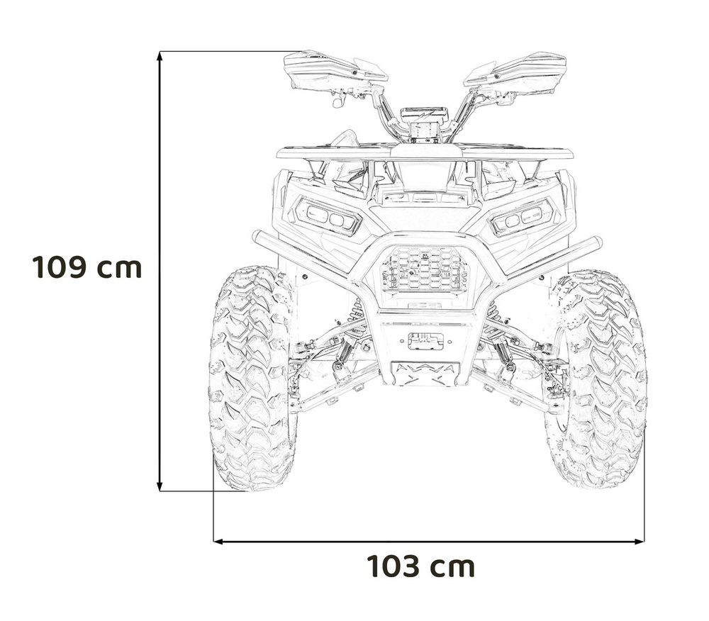 Pojazd Quad Spalinowy 200CC PRO RIDER Pomarańczowy