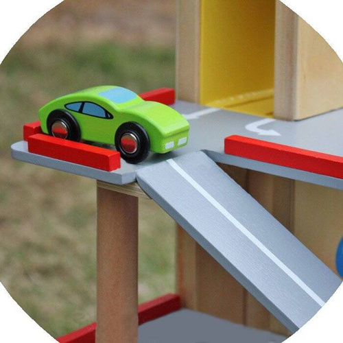 Drewniany parking piętrowy GARAŻ Duży