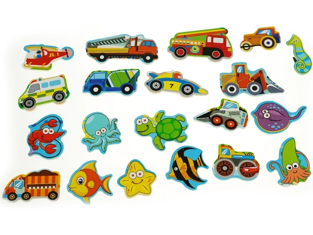 Edukacyjna duża kostka drewniana pętle labirynt alfabet