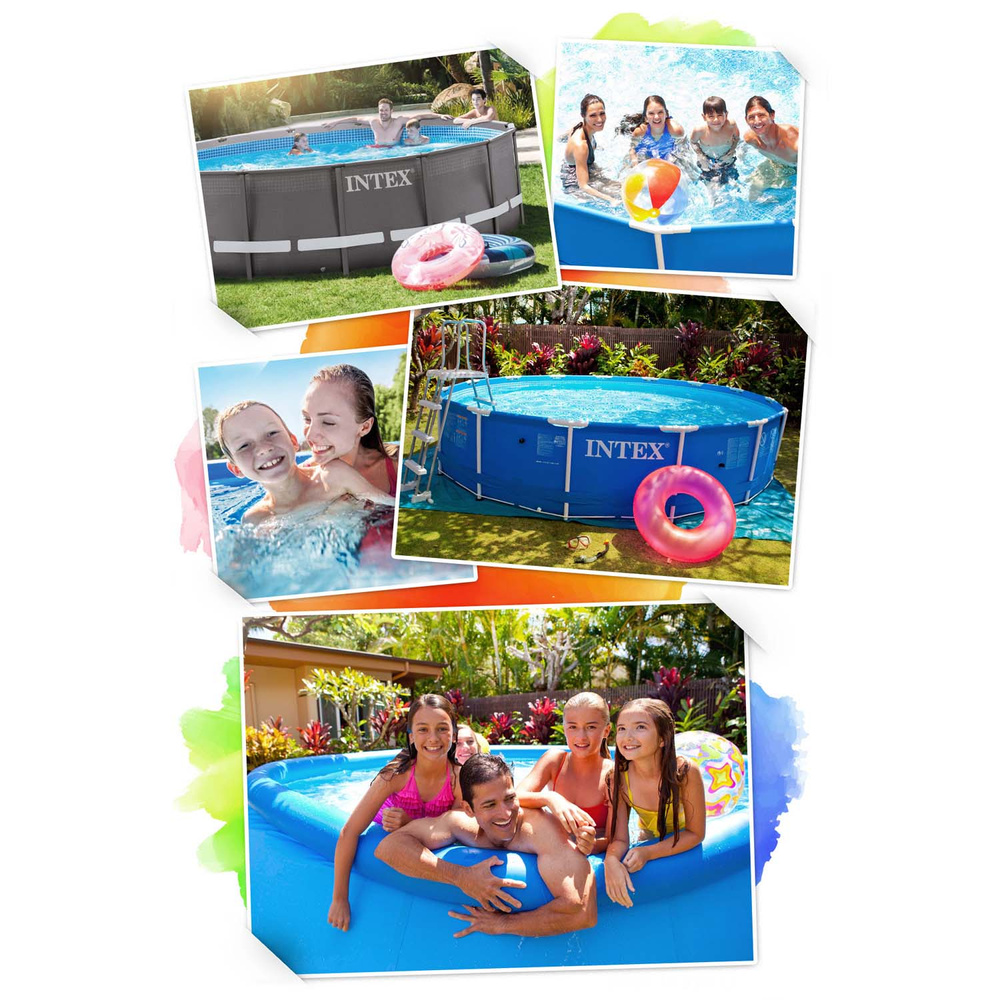 Basen ogrodowy stelażowy 300 x 200 x 75 cm 15w1 INTEX 28272 + maszynka do baniek GRATIS