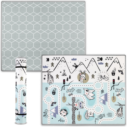 Mata piankowa edukacyjna zwijana 180 x 150 x 1,5 cm