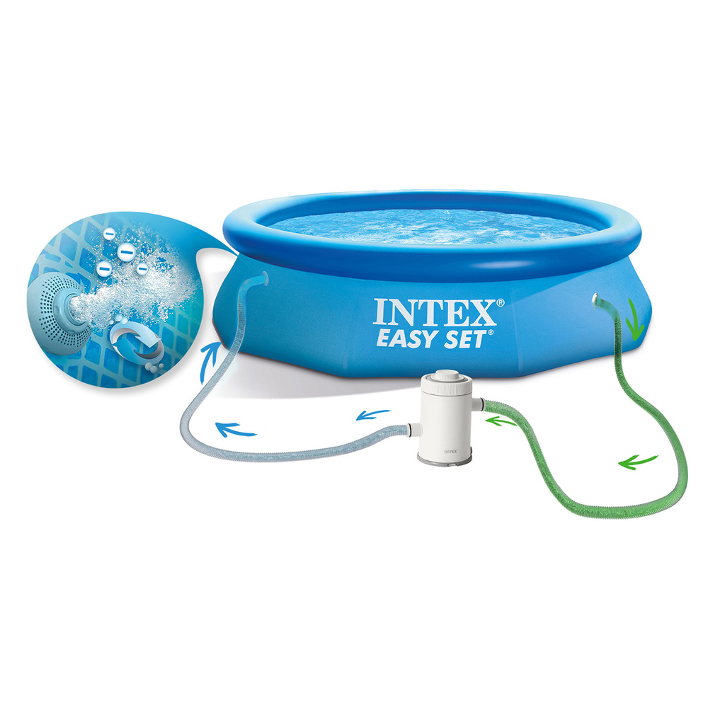 Basen rozporowy 305 x 76 cm INTEX 28122 + Pompa + pokrywa