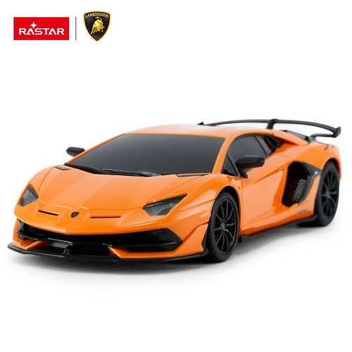 Lamborghini Aventador SVJ skala 1:24 Rastar samochód sterowany pomarańczowy