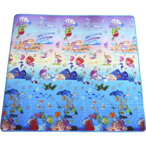 Dwustronna mata piankowa dla dzieci 177x197 cm XXL