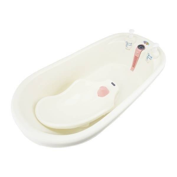 Wanienka z czujnikiem temperatury 90 x 45 x 23 cm KINDERSAFE różowa