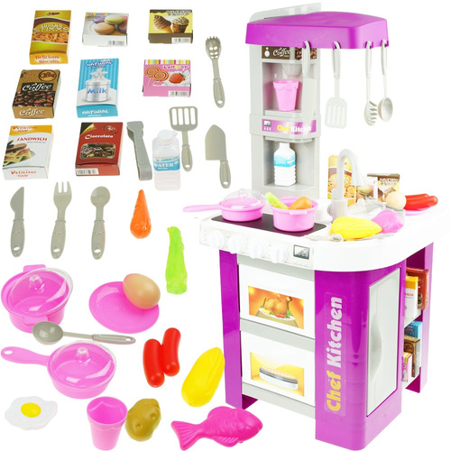 Kuchnia duża z piekarnikiem+akcesoria 53el.kucharz