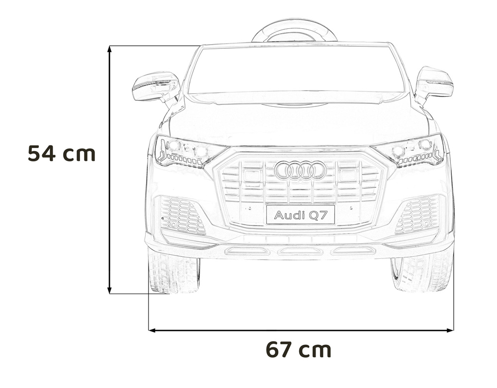 Pojazd Audi Q7 NEW LIFT Czerwony