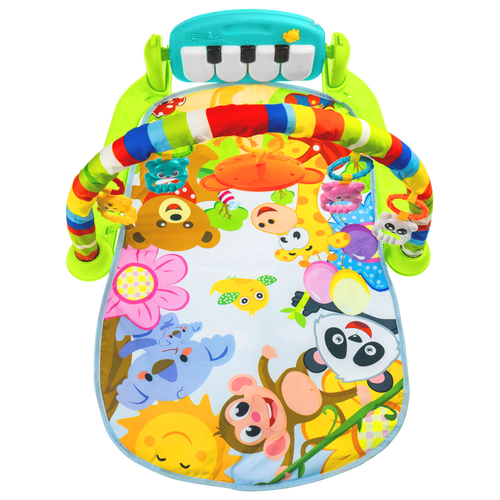 Interaktywna mata edukacyjna z zabawkami + pianino Happy Baby