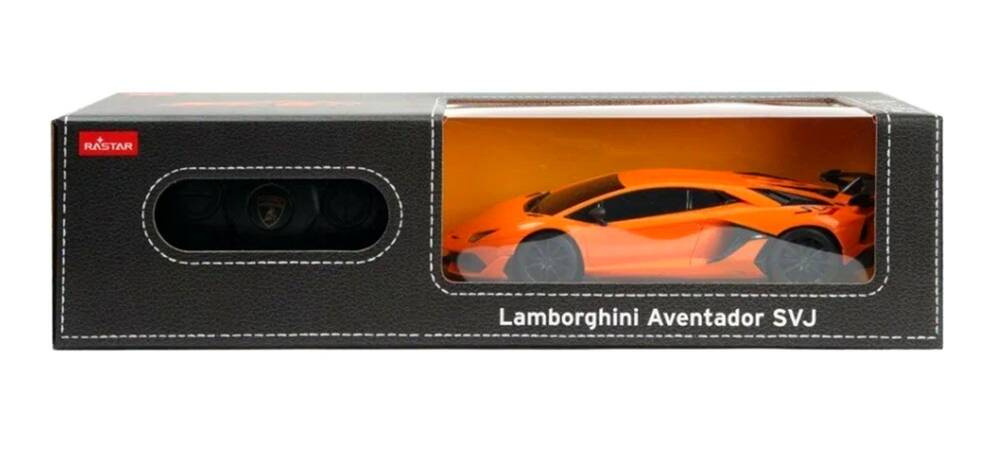 Lamborghini Aventador SVJ skala 1:24 Rastar samochód sterowany pomarańczowy