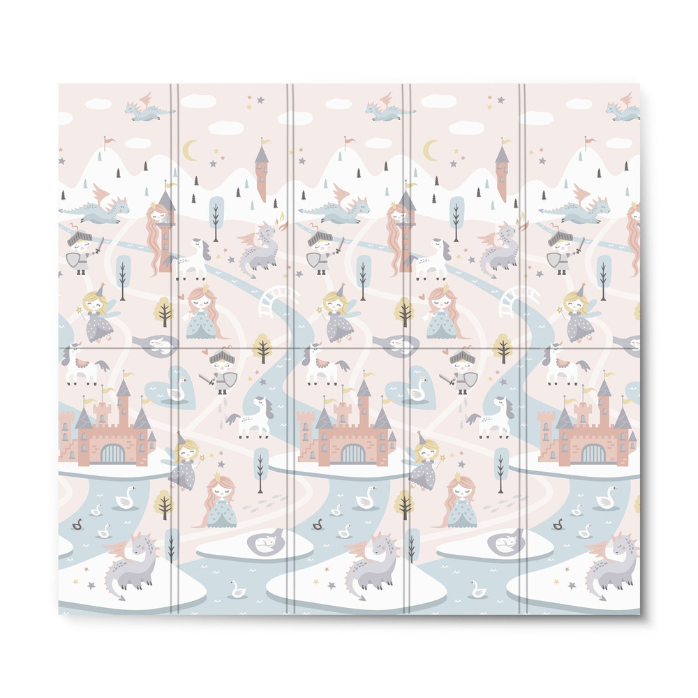 Mata piankowa edukacyjna składana 200 x 180 x 1 cm