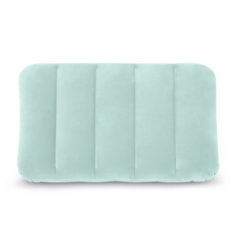 Poduszka dmuchana podróżna welur Niebieska 43 x 28 x 9 cm INTEX 68676