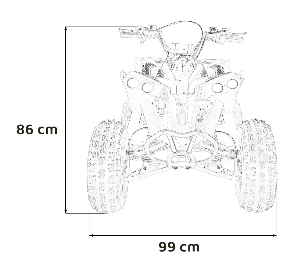 Pojazd Quad Spalinowy RENEGADE HIPERFECT 125CC Czerwony