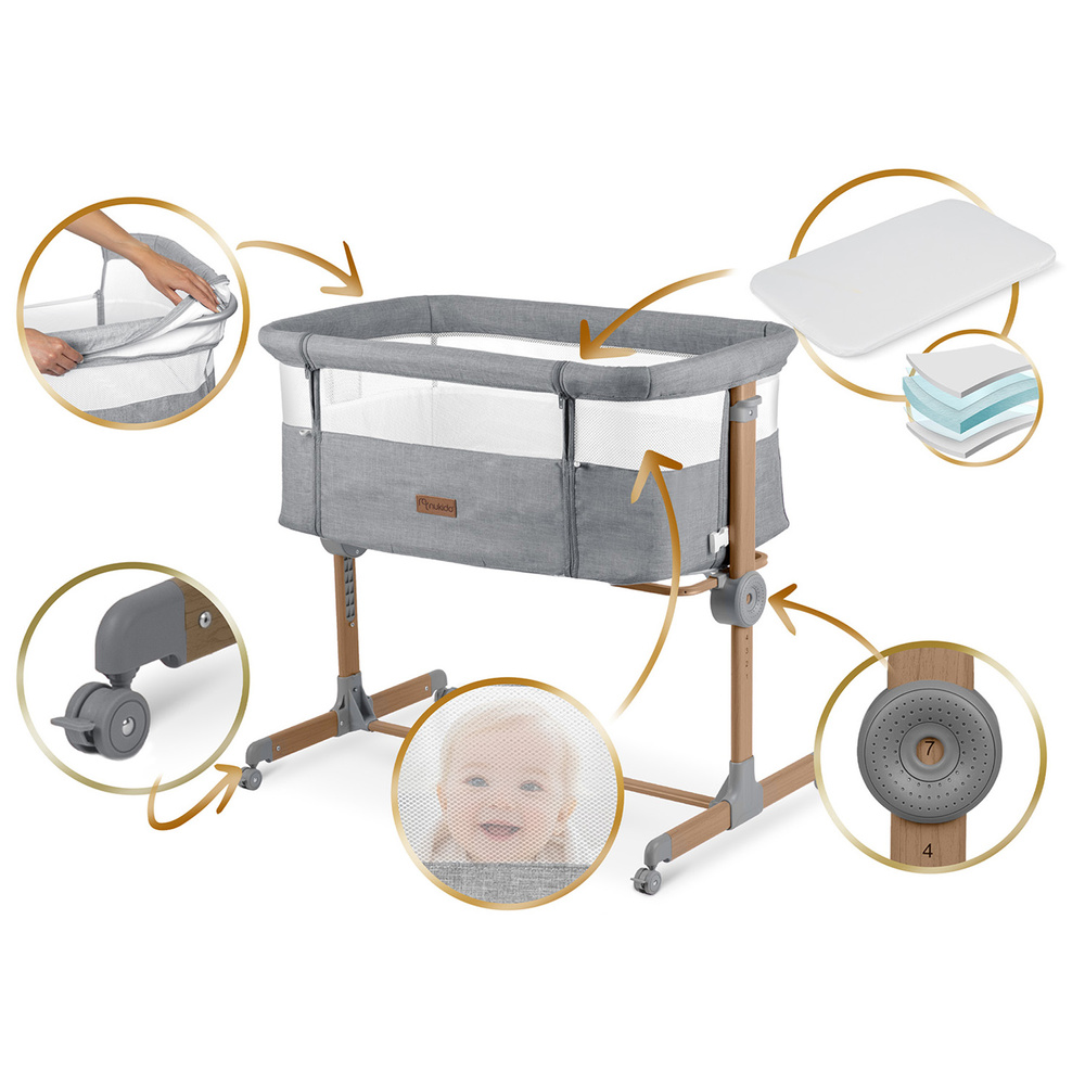 Łóżeczko dziecięce składane turystyczne dostawka