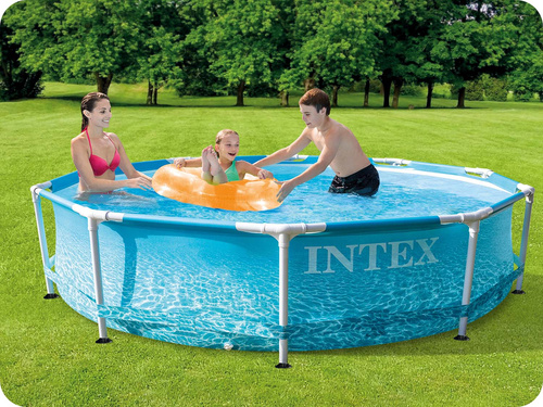 Basen stelażowy 305x76 cm 16w1 INTEX 28208 + maszynka do baniek GRATIS