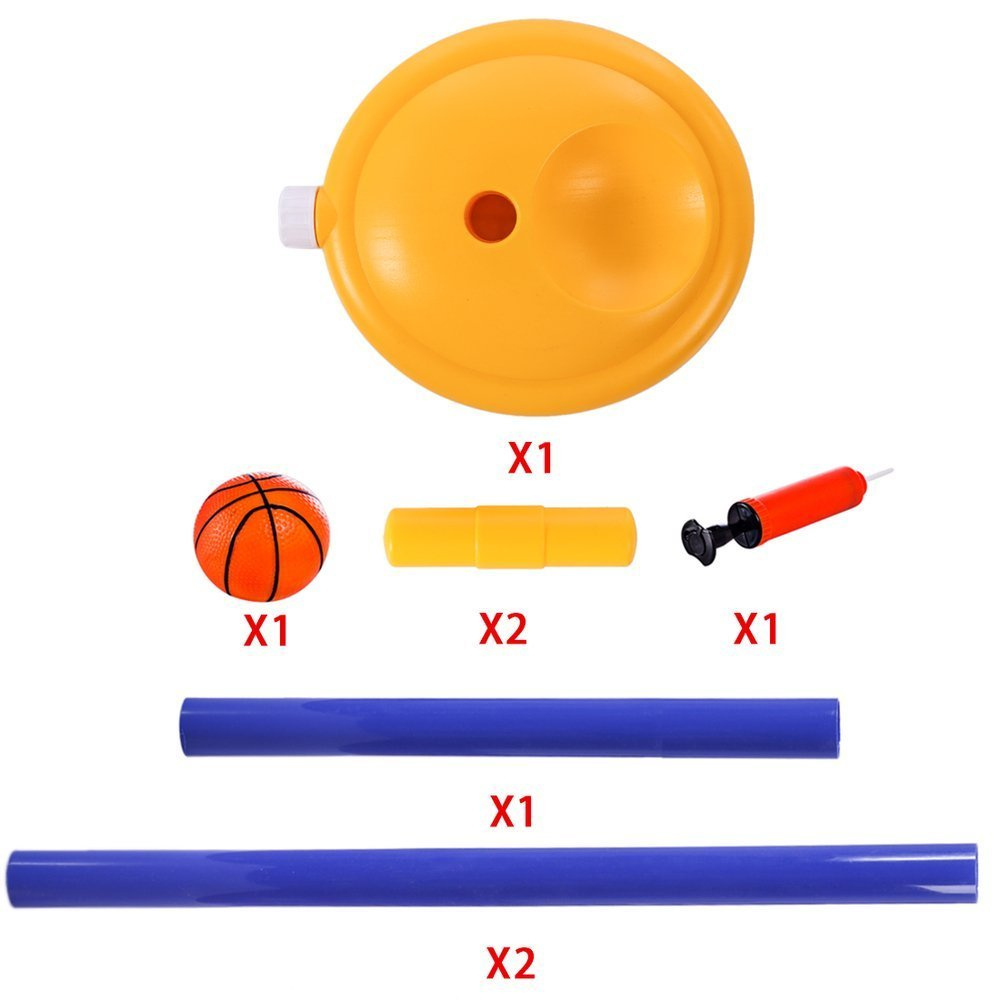 Zestaw do gry w koszykówkę, kosz + piłka + pompka 144 cm