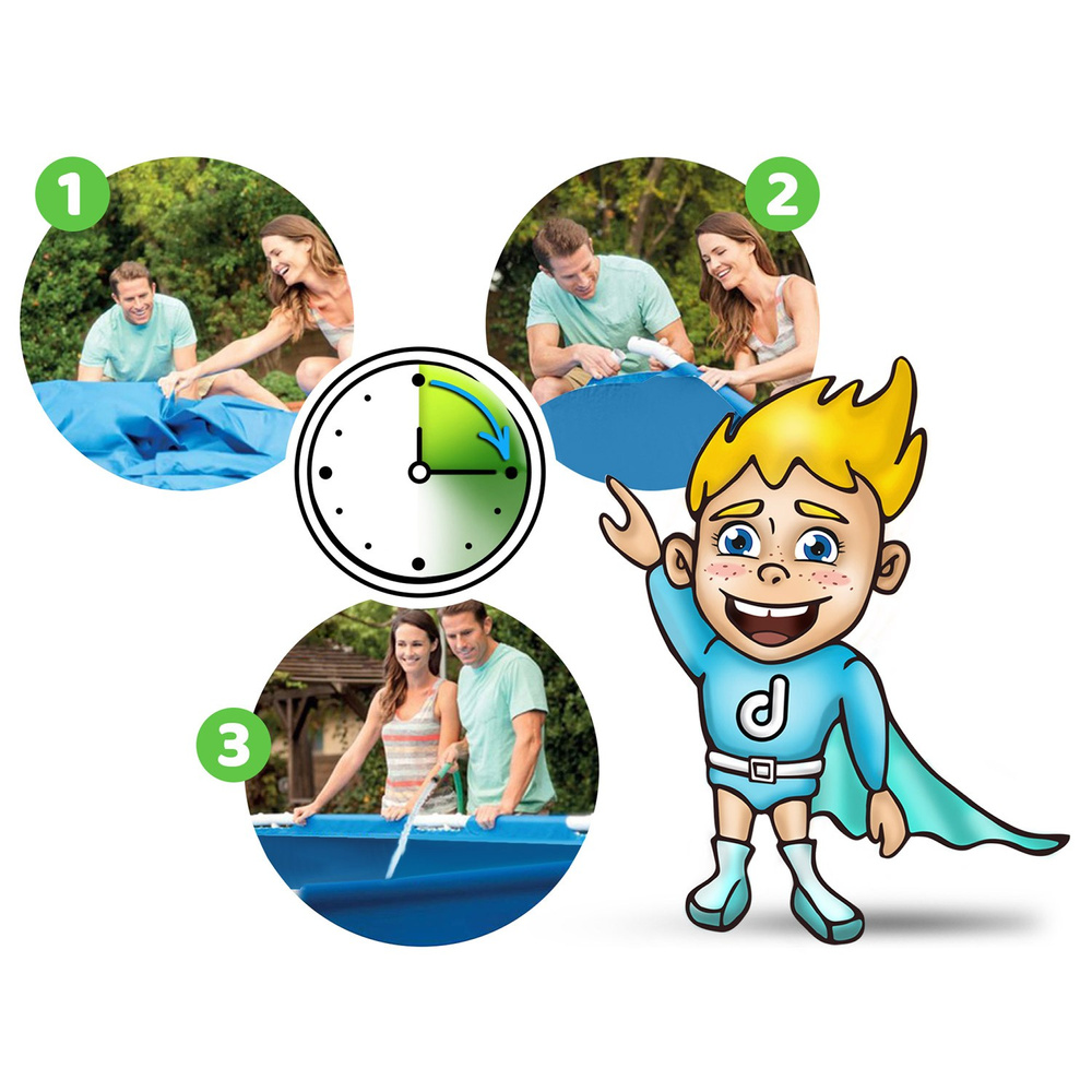 Basen Stelażowy Family Steel Pro 400x211x81 BESTWAY + Zestaw naprawczy