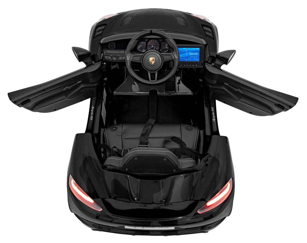 Pojazd Porsche Spyder RS 718 Czarny MP4