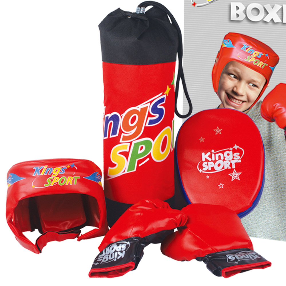 Zestaw bokserski worek treningowy deska kask rękawica OUTLET