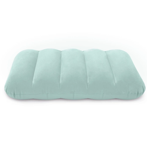 Poduszka dmuchana podróżna welur Niebieska 43 x 28 x 9 cm INTEX 68676