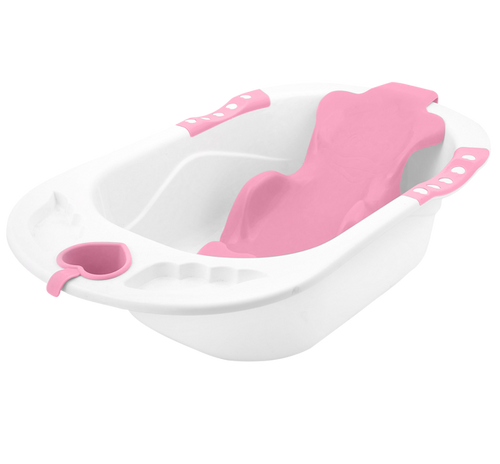 Wanienka z siedziskiem różowa 83 x 50 x 23 cm KINDERSAFE 