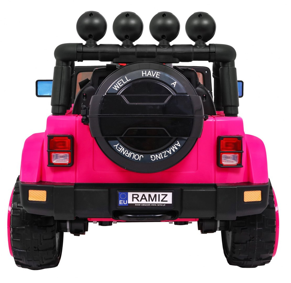 Auto Terenowe Full Time 4WD dla dzieci Różowy + Napęd 4x4 + Pilot + Audio LED + Schowek
