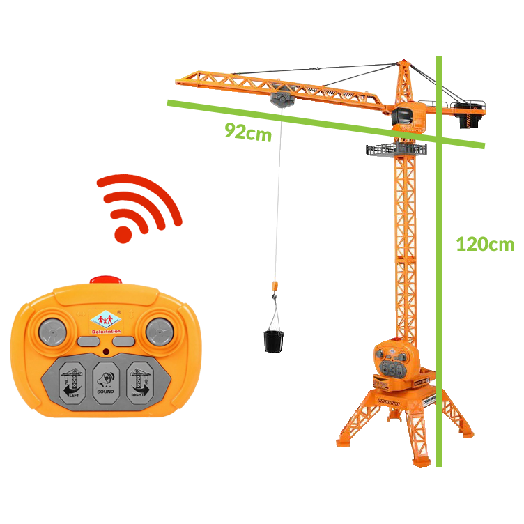 DUŻY Dźwig żuraw budowlany na pilota 120 cm