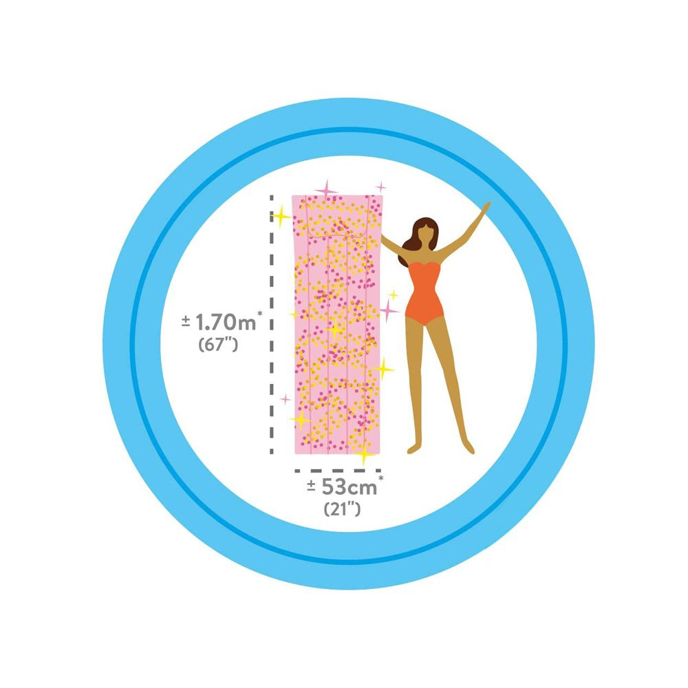 Brokatowy materac dmuchany plażowy do pływania INTEX 58720